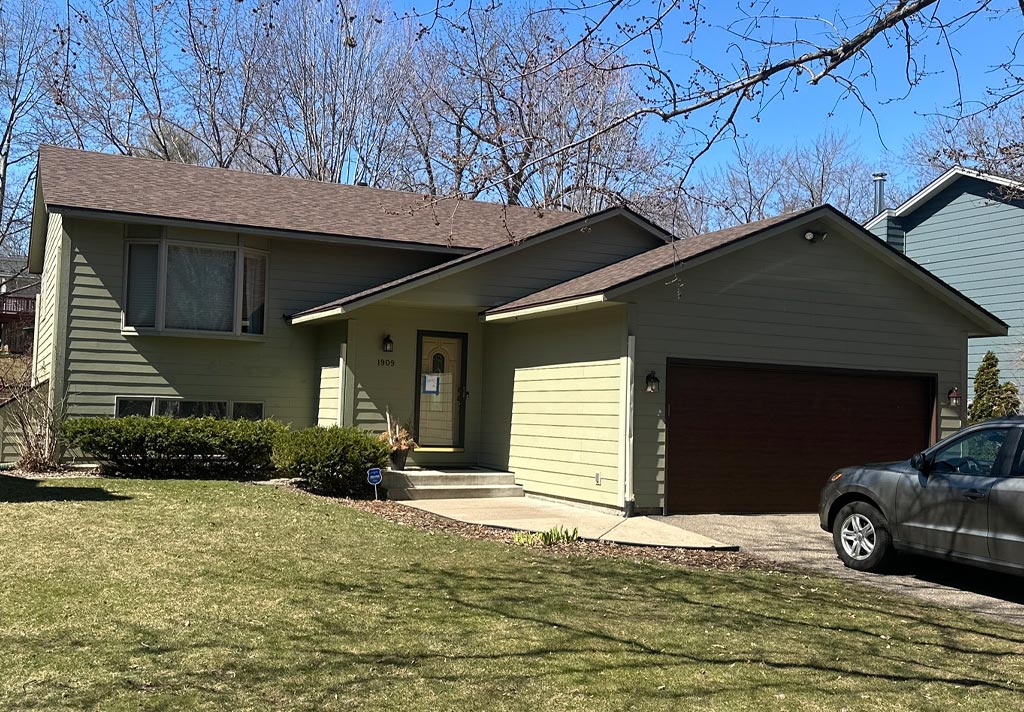 After siding replacement on residential home in Ham Lake Minnesota